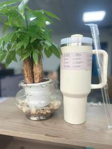 1个2026新款不锈钢32盎司大容量运动水壶，宽口保温杯，带提手和吸管，适合办公室、学校、户外活动 - 彩色 - 查看 8