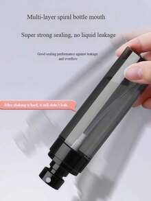 1/4个装 60ml-120ml 便携式乳液可灌装瓶，黑色塑料喷雾瓶，适合户外旅行，可灌装喷雾瓶，纳米喷雾化妆品保湿旅行补充装瓶，小型喷雾瓶，适用于爽肤水 - 黑色 - 查看 11