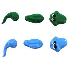 Bộ 3/4 móc trang trí giày hình cá sấu, rồng, rắn, nàng tiên cá 3D, có thể tháo rời, phù hợp với guốc, phụ kiện giày dép thú vị làm quà tặng cho bạn bè. - Nhiều màu - Xem 3