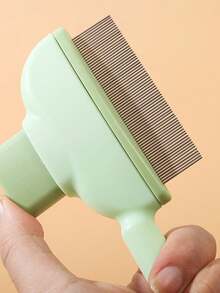 Pet Comb, Flea Comb, Dog And Cat Flea Comb, Plastic Fine-Tooth Comb, Steel Needle Comb, Hair Removal Comb. - View 7