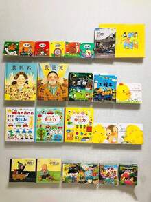 1pc Acrylic Bookshelf, Wall-Mounted Bookcase, Toy Storage Organizer Rack, Transparent - Transparent - View 3