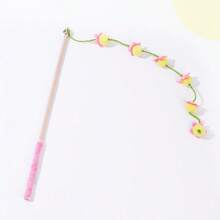 Cat Toy Teaser Wand With Bells, Durable Solid Wood Long Handle, Interactive Pet Toy For Entertainment And Scratching - View 6