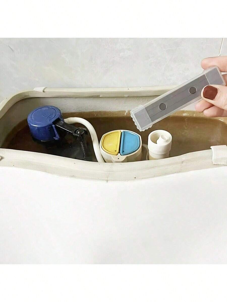 4件装磁性马桶清洁器，持久耐用，不含化学物质，不留污渍 - 黑色 - 查看 1