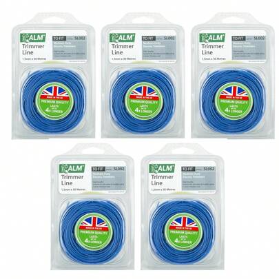 Electric & Light Petrol Trimmer Line 1.5mm X 30m, Medium Duty, Pk 5 X ALM SL002