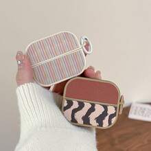 琥珀色豹纹纹理保护壳，兼容三星 Buds 3/Buds 3 Pro 耳机，低调奢华设计 - 彩色 - 查看 9