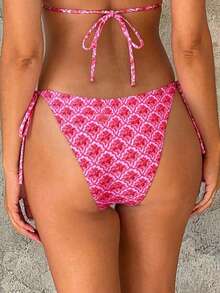 Sultry Sol 2026春夏新款女士吊带性感露背比基尼套装，粉色 - 粉色 - 查看 5