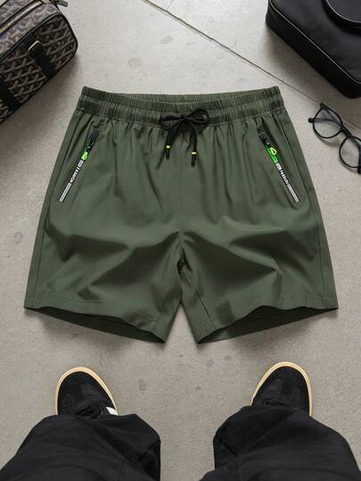 Quần short nam thời trang, thoải mái, đa năng với túi độc đáo, khóa kéo, dây rút eo co giãn, phù hợp cho hẹn hò, đi chơi, leo núi, đạp xe, phong cách boyfriend.