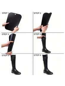 2pcs Plastic Boot Brace, Straight Board Boot Brace, Long Boot Brace Adjustable Shoe Stretcher Professional Shoe Tree For Men Women Boots Sneakers Flats Expand Width Length Keep Shoe Shape Prevent Wrinkles - Multicolor - View 6