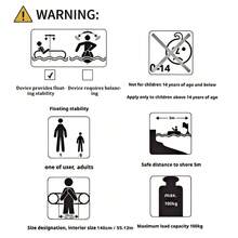 1/2 Sets Inflatable Pool Battle Game With Riding Floats And Paddles, Floating Pool Seats - Wood Grain - View 9