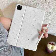 Cute Polka Dot & Star Pattern Book Style Tablet Protective Case, Compatible With Apple 11th Gen, Pro 2025 New, 10th Gen, Air 7/6, 11 Inch, Fashionable For Women And Men - White - View 3