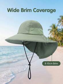 1-2岁 2-6岁 6-10岁 儿童防晒帽 夏季婴儿遮阳帽 幼儿遮阳帽 男女童薄肩披肩大帽檐渔夫帽 - 1PC - 查看 11