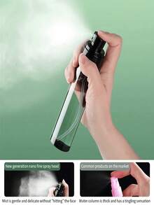 1/4 chiếc bình xịt sữa dưỡng thể cầm tay 60ml-120ml, chai xịt nhựa màu đen, bình đựng xà phòng lỏng có thể tái sử dụng, thích hợp cho du lịch ngoài trời, nhỏ gọn, bình đựng nước hoa ô tô, người bạn đồng hành khi đi du lịch. - màu đen - Xem 8