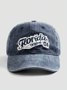 1pc Letter Slogan Street Style Embroidery Print UV Protection Sports Baseball Cap, Unisex Casual Everyday Wear - B - View 34