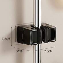 1/3pcs Wall Mounted Mop & Broom Holder, Modern Plastic Storage Clip, No Drill Adhesive Storage Solution, Suitable For Bathroom And Kitchen, Practical Hooks - Multicolor - View 6