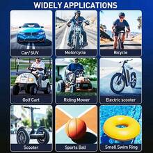 Digital Tire Inflator With LED Light - Portable Air Pump For Car, Bike, Ball, Emergency Power Bank, Compact And Cordless Design (Gifts For Men) - 有綫 - 查看 7