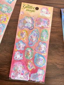 3D立体贴纸，可爱卡通趣味水瓶笔记本贴纸，学生文具 - color - 查看 12