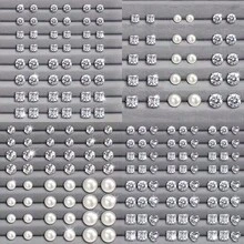 24/48/72件套男女通用银耳钉套装（圆形/心形/方形）| 奢华闪耀优雅 | 日常佩戴、宴会及派对（不含包装盒） - 彩色 - 查看 4