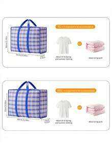 结实耐用的拉链式可折叠旅行包，大容量便携式行李袋，适用于搬家、旅行、收纳，也适合存放换季衣物、圣诞树、商务旅行和度假物品。 - 彩色 - 查看 5