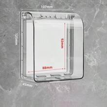 1 件装现代简约防水插座自粘式壁挂开关保护盖浴室电源插座防水防尘盖 - 彩色 - 查看 3