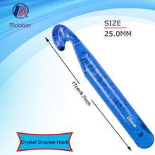 Large 25mm Crochet Hook Ergonomic Giant Crochet Needle For Chunky Yarn Big Crochet Hooks For Beginners And Experienced Crafters - 1 - 查看 2