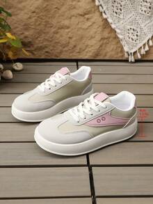 1 Pair New Fashionable Comfortable Casual Versatile Sneakers - Pink - View 3