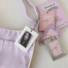 1pc 3-Inch Star Shaped Card Holder, Student Campus ID/Bus Card Pouch - Star Card Holder - View 5