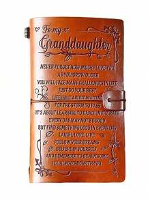 High-Quality Cartoon Notebook, PU Leather Travel Journal, Letter Combination, Gift For Women & Men, Refillable Notepad - Multiple Styles - View 11