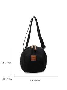 TIANDINGYU 女士大容量布艺斜挎包，简约百搭单肩包，休闲轻便邮差包，通勤必备，生日/节日礼物（长21厘米*厚12厘米*高19厘米） - 彩色 - 查看 10