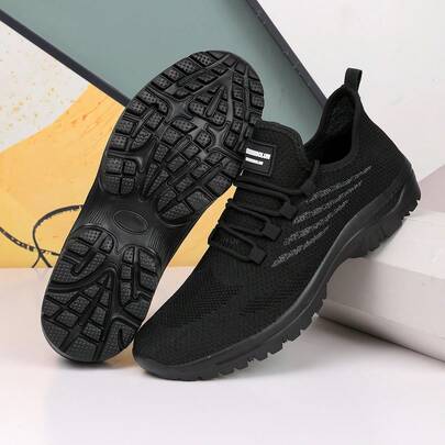 1 Pair Striped Hollow-Out Mesh Women's Sports Shoes, Outdoor, All Season 2026