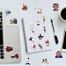 100-Piece Football Waterproof Sticker - Multicolor - View 5