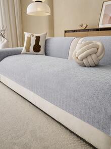 1 chiếc vỏ đệm sofa bằng vải chenille mềm mại, thoải mái dùng được cả bốn mùa, kiểu dáng hiện đại tối giản, chống trượt, chống bụi và có thể giặt được, mềm mại, không phai màu, thân thiện với thú cưng, phù hợp với sofa hình chữ L và sofa 1/2/3/4 chỗ ngồi trong phòng ngủ, văn phòng, phòng khách. - Màu Xám nhạt - Xem 7