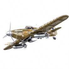 1/35 Skala Plast Modellbyggsats Hawker Hurricane Flygplan Byggstenar Amerikanska P-51 Mustang Flygplan Brittiskt Spitfire Flygplan Leksak - Multifärgad - Visa 6