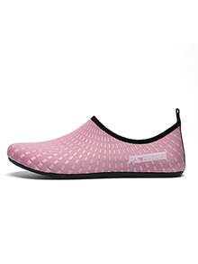 男女通用涉水鞋、赤足鞋、水鞋、涉水鞋、游泳鞋，适合赤足爱好者、游泳和潜水，软底沙滩鞋，速干户外夏季凉鞋，钓鱼水鞋，健康防滑透气赤足活力水鞋，适合沙滩、游泳池、户外游泳（男女通用） - 粉色 - 查看 3
