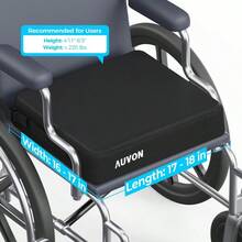 Cooling Gel Wheelchair Seat Cushion For Sciatica, Back, Pressure Sore And Ulcer Pain Relief, Breathable Memory Foam Chair Cushion With Waterproof Silk Fabric, Removable Strap, AntiSlip Cover - B0D8136N68 - View 9