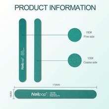 10pcs Professional Nail Files 100/180 Grit Crescent-Shaped Shape Buffing Sanding Manicure Pedicure Home Nail Care DIY Cushion Pads - Multicolor - View 5