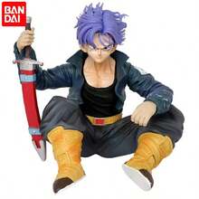 bandai Anime Action Figure Trunks SSJ Sitting Position Torankusu PVC Figurines Statue Ornaments Model Toy | Perfect Mother's Day & Father's Day Gift – Birthday, Anniversary, Graduation, Back To School, Independence Day, Wedding Season & Holiday Gift For Fans, Collector's Display, Anime Theme Party Favors & Role-Playing Props, Collectible Toy Gift - Multicolor - View 5