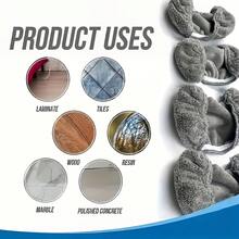 8 Practical Gray Mop Cloths, Perfect For Removing Water Stains, Dirt, Hair, Windows, Furniture Surface Dust In Homes And Kitchens | Daily Necessities - 8pcs - View 6