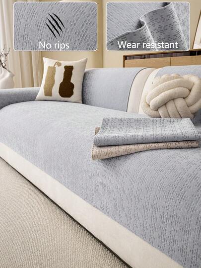 1 chiếc vỏ đệm sofa bằng vải chenille mềm mại, thoải mái dùng được cả bốn mùa, kiểu dáng hiện đại tối giản, chống trượt, chống bụi và có thể giặt được, mềm mại, không phai màu, thân thiện với thú cưng, phù hợp với sofa hình chữ L và sofa 1/2/3/4 chỗ ngồi trong phòng ngủ, văn phòng, phòng khách.