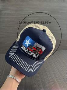 Breathable Mesh Baseball Cap, Embroidered, Unisex, Korean Style, Streetwear, Trucker Hat, Summer - Truck Baseball Cap - View 4