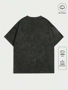 Oversized Black Vintage Band Tee | British Rock Band Photo Graphic With Retro Typography | Soft 100% Cotton Y2K Streetwear Top | Unisex Must-Have Music Essential, Retro Loose-Fit - 後退 - 查看 2
