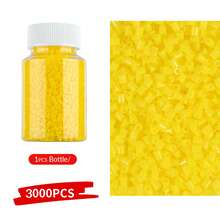 3000pcs/Bottle 14 Colors 2.6mm Square Fuse Beads Set, 4 Transparent Pegboards Included With Instructions, DIY Cute Decor Accessories Materials - Small Bottle Of 2.6mm Perlite Beads - View 18