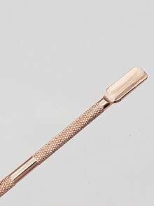 Dụng cụ đẩy và cạo lớp biểu bì móng tay bằng thép không gỉ mạ vàng, phụ kiện làm móng nghệ thuật, dụng cụ làm móng tay. - Màu be - Xem 5