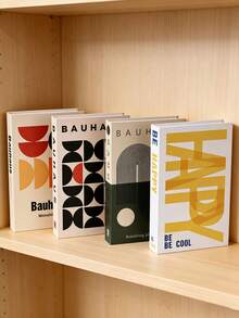 1/2/3pcs Random Creative Graphic Faux Book Decor, Artistic Pattern Fake Books For Cafe, Hotel, Villa Soft Furnishing, Prop - Multicolor - View 5