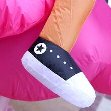 Adult Flamingo Riding Inflatable Suit, 3D Standing Cartoon Suit, Party Dance Photo, Funny Props - Multicolor - View 8