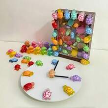 26pcs/50pcs/100pcs Mixed Color Turtle Glow-In-The-Dark Lights | Mini Turtle Decorations, Suitable For Easter, Birthday, Ocean Party, Holiday Decor, Dreamy Theme, Random Color, Resin Material - Multicolor - View 9