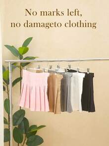 10Pack Heavy Duty Stainless Steel Adjustable Pants Hangers - Multi-Purpose Non-Slip Closet Organizers For Jeans, Dresses & Suits (Commercial Grade Garment Rack With Clamping Design) - Multicolor - View 6