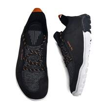 1双男士宽楦举重鞋,防滑轻便深蹲鞋,男士专业健身鞋,低帮休闲鞋,专业健身鞋,超宽圆头零落差赤足鞋 - 黑色 - 查看 5