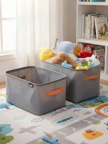 1/2pcs Foldable Large Capacity Wardrobe Organizer, Open Top Design Bedroom Clothes Storage Box, Foldable Wardrobe Organizer With Large Capacity, Breathable, Moisture-Proof, Wear-Resistant, Soft, Multi-Scene Use: Wardrobe, Bedroom, Home, Office - Multicolor - View 7