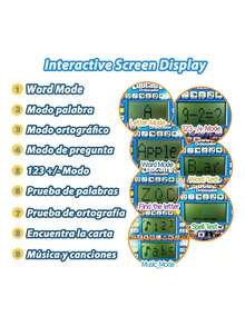 Mini Laptop Interactiva Educativa Español/inglés Niños - Azul - Ver 5