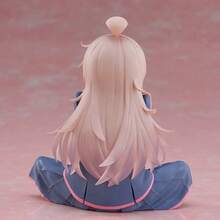 Collectible PVC Anime Girl Figure With Rich Facial Expressions And Soft Colors - Golden Hair, Pink Eyes, And Pink Decorative Clothing, Dynamic Pose Holding A Yellow Pillow - Charming Desktop/Bookshelf Decoration, A Perfect Gift For Anime Fans (Christmas/Birthday/Halloween/Anniversaries). - Cô gái tóc vàng - Xem 4